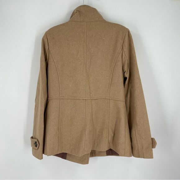 Thread & Supply Women’s Button Front Camel Pea Coat size M - Picture 4 of 4